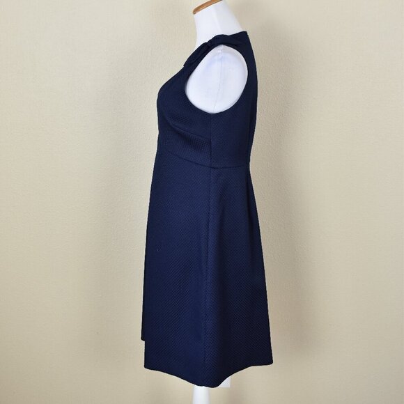 Trina Turk Sleeveless Observer Dress Navy Blue 8 - Picture 5 of 9